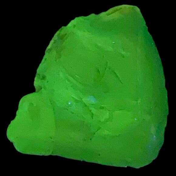 Cobalt Art Glass Cullet Glowing Manganese Slag Glass #5GL37 - Picture 1 of 8